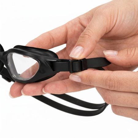 Okularki pływackie Anti-fog okulary do pływania UV na basen zestaw z zatyczkami