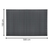 Osłona PVC maskująca 500x100 cm mata na balkon, taras, ogrodzenie, ciemnoszara