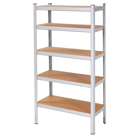 Regał metalowy magazynowy 5 półek 180x90x40cm 875kg do piwnicy, garażu