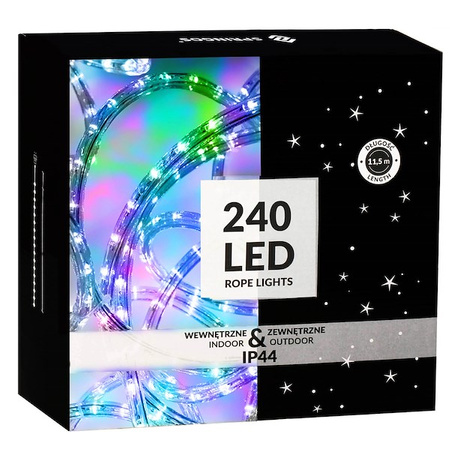 Wąż świetlny 11,5 m multikolor 240 Led z programatorem IP44 dekoracja świąteczna