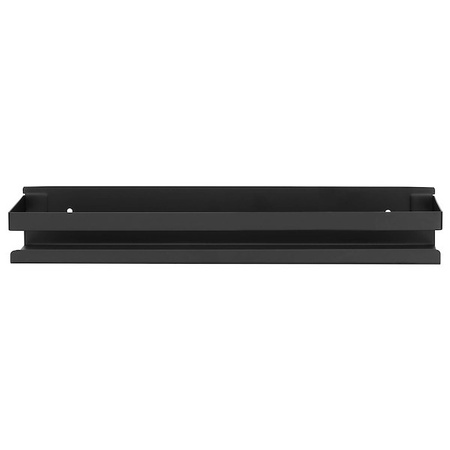 Półka łazienkowa wisząca pod prysznic 40x10 cm stal nierdzewna loft czarna 