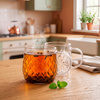 Szklanki z uchem zestaw 2 szt. szklanka 350 ml do kawy, herbaty, napojów