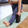Kostka do jogi 23x15x7,5 cm pianka EVA blok do ćwiczeń klocek do pilates stretching czarny