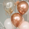 Balony 100 szt. urodzinowe, na wieczór panieński, wesele rose gold