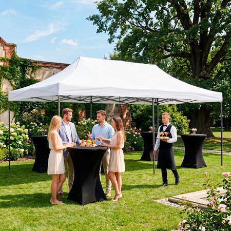 Pawilon handlowy 3x6 m namiot handlowy ekspresowy na imprezy, targ, catering, biały