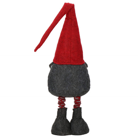 Skrzat świąteczny 60-80 cm, krasnal z serduszkiem, teleskopowe nóżki, gnom