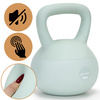 Kettlebell miękki 8 kg ciężar do ćwiczeń, kula treningowa, fitness, turkusowy