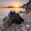 Buty do wody, pływania męskie 42 obuwie plażowe, szybkoschnące, czarno-niebieskie