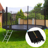 Siatka do trampoliny zewnętrzna z osłoną na sprężyny 396 cm 13 FT 8 słupków multikolor