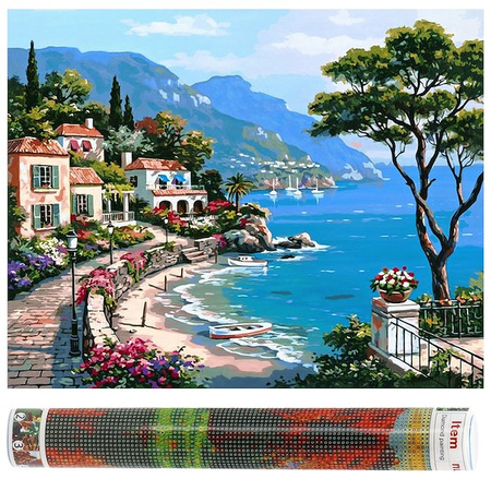 Haft diamentowy mozaika krajobraz obraz 40x30 cm