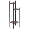 Stojak na kwiaty 81 cm kwietnik metalowy z 3 półkami loft wielopoziomowy do salonu