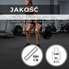Gryf olimpijski prosty 180 cm z zaciskami 25 mm sztanga stal