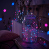 Lampki choinkowe 100 LED różowy+niebieski