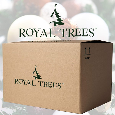Choinka sztuczna z szyszkami Premium Royal Trees 220 cm sosna diamentowa ośnieżona