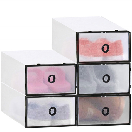 Organizer na buty 5 szt, z otwieraną szufladą 35x23x12 cm pudełko na obuwie