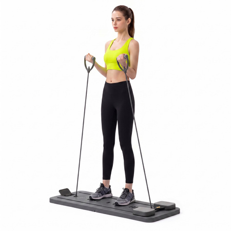 Reformer do pilatesu składany, wielofunkcyjna deska treningowa do ćwiczeń fitness