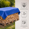Plandeka 60g/m2 6x8m gruba płachta zabezpieczająca niebieska