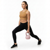 Kettlebell miękki 4 kg ciężar do ćwiczeń, kula treningowa, fitness, jasnoróżowy