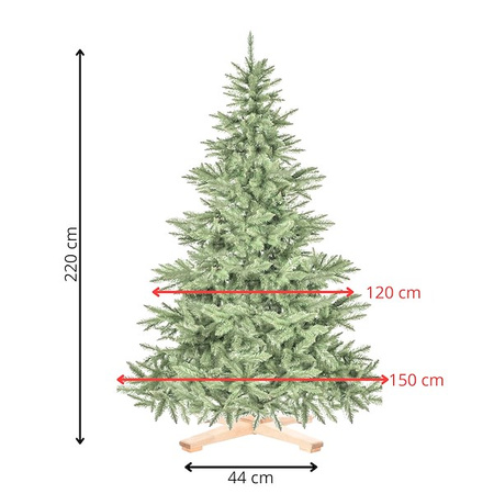 Choinka sztuczna Premium Royal Trees 220 cm świerk naturalny, drzewko świąteczne jak żywe