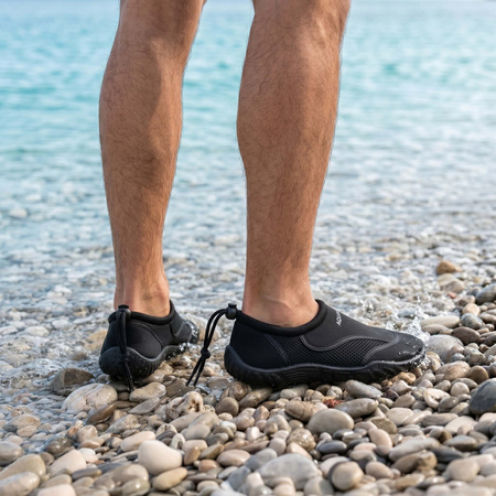 Buty do wody, pływania męskie 46 obuwie plażowe, szybkoschnące, czarne