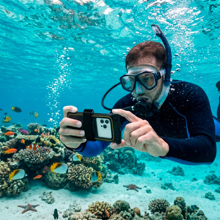 Etui na telefon wodoodporne do snorkelingu, pokrowiec na smartfon do pływania i na plażę