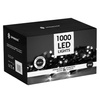 Lampki choinkowe 50m zimny biały 1000 led oświetlenie świąteczne IP44