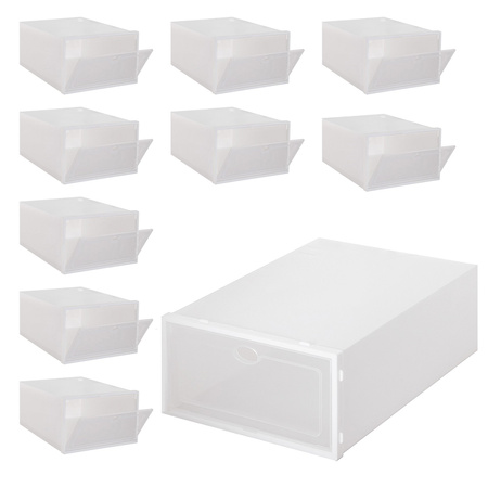 Organizer na buty 31x21,5x12,5 cm zestaw 5 szt. pudełka z otwieraną klapą
