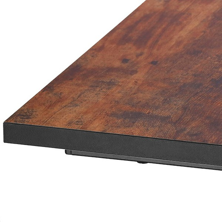 Biurko gabinetowe, stolik do nauki, komputerowy, nowoczesny 100x50x76 cm czarno-brązowy