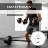 Hantle do treningu siłowego 20 kg regulowane zestaw gryf, sztanga 2x10 kg