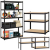 Regał metalowy magazynowy 5 półek 180x90x40cm 875kg do garażu, piwnicy