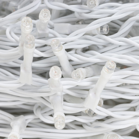 Kurtyna świetlna 500 led girlanda, lampki wewnętrzno-zewnętrzne sople biały zimny + flash