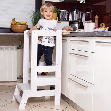 Kitchen helper, pomocnik kuchenny, podest dla dzieci 90 cm biały