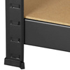 Regały metalowe magazynowe 2 szt. 180x90x40cm 875kg 5 półek do garażu, piwnicy