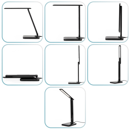 Lampka LED na biurko 55 cm z regulowanym ramieniem, do nauki, czytania, pracy, 3 barwy światła