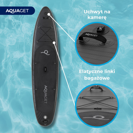 SUP 350 cm zestaw paddleboard deska pompowana do pływania z wiosłem i akcesoriami