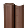 Osłona PVC maskująca 500x140 cm na balkon, taras, ogrodzenie zestaw profile, brązowe