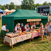 Pawilon handlowy 3x6 m namiot handlowy ekspresowy na imprezy, targ, catering, zielony