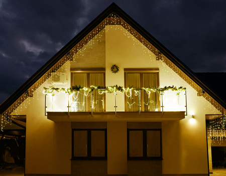 Kurtyna świetlna 500 led girlanda, lampki wewnętrzno-zewnętrzne sople ciepły biały