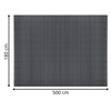 Osłona balkonowa 500x180 cm PVC mata maskująca na ogrodzenie, taras, płot ciemnoszara