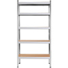 Regały metalowe magazynowe 2 szt. 180x90x30cm 875kg 5 półek do garażu, piwnicy