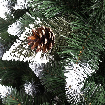 Choinka sztuczna z szyszkami Premium Royal Trees 220 cm sosna diamentowa ośnieżona