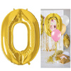 Balony foliowe cyfra 30 na urodziny 40 cm złoty