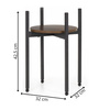 Stojak na kwiaty 42,5 cm kwietnik metalowy loft nowoczesny industrialny do salonu