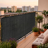 Osłona balkonowa, zacieniająca 95% 100x300 cm mata na balkon, maskująca, antracytowa