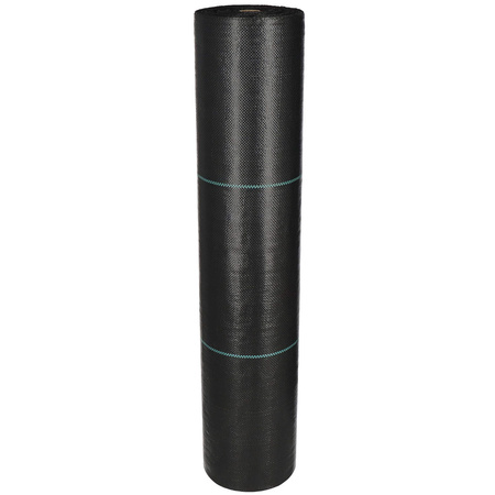 Agrowłóknina mata antychwastowa 1,6m x 50m agrotkanina czarna 135 g/m2 + kotwy mocujące 50 szt. kołki