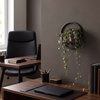 Kwietnik ścienny metalowy 26 cm półka wisząca na kwiaty nowoczesna loft czarno-brązowa