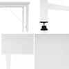 Biurko loft 100x50x76 cm industrialne, stolik komputerowy nowoczesny biały
