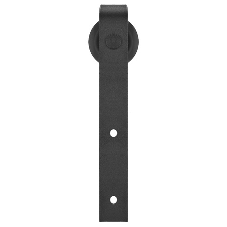 System drzwi przesuwnych 183 cm barn door z ozdobnymi okuciami, prowadnica do 100 kg czarny