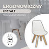 Krzesło Verde do jadalni, kuchni skandynawskie białe