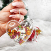 Bombka akrylowa 10cm serce plastikowe decoupage